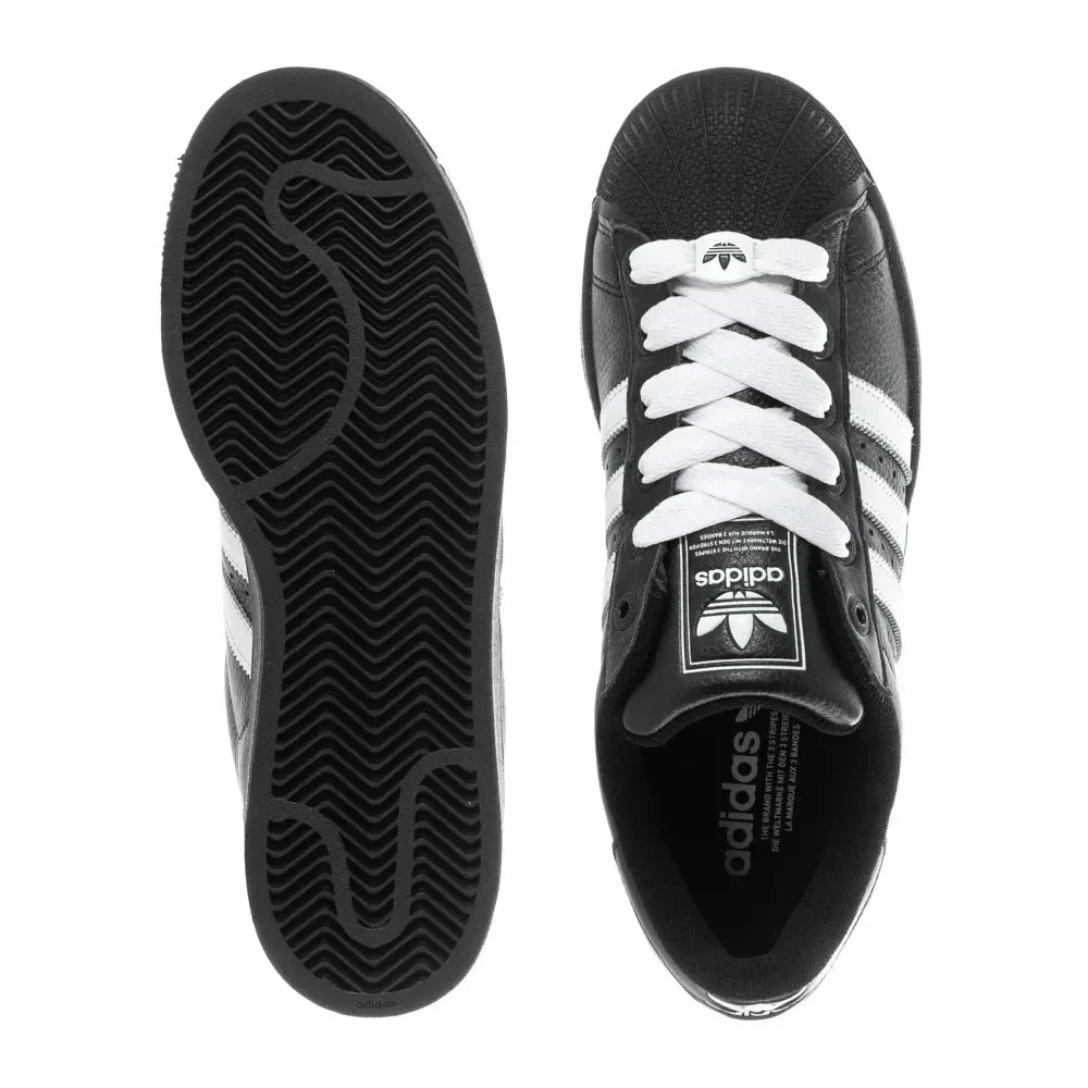 Adidas Superstar II Mens Size 11.5 Black/White Shoes JI3538 NEW